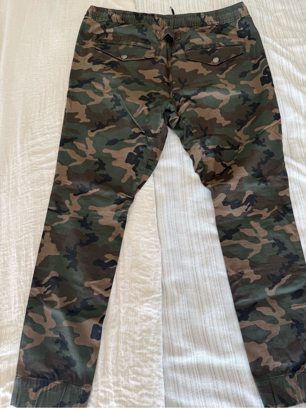 Divided Men's Slim Straight Camo Jeans - Green & Brown